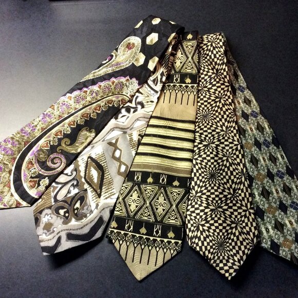 Men's Silk Ties Lot of 5 - Picture 1 of 1